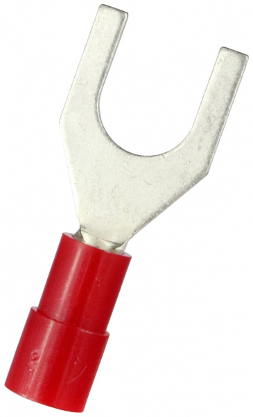 Cosse à sertir Ferratec forme de fourche M6 PC 0.5…1mm² rouge 