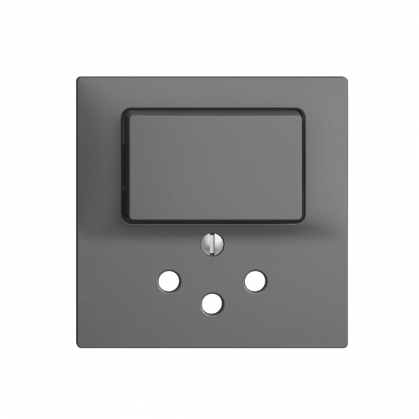 Kit frontale EDIZIOdue grigio scuro 60×60mm T12 con shutter 