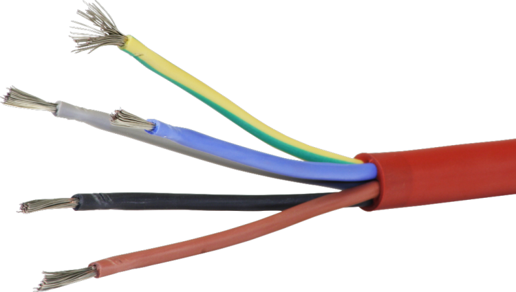 Cavo silicone 5×2.5mm² 3LNPE rosso Eca 