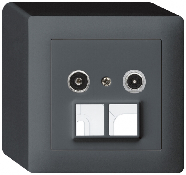 AP-Multimediadose kallysto R/TV 14dB 2GHz anthrazit 