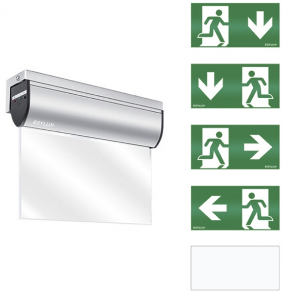 Luminaire de secours ESYLUX SLD EL LED IR 230V 3W IP40 3h al montage mural 