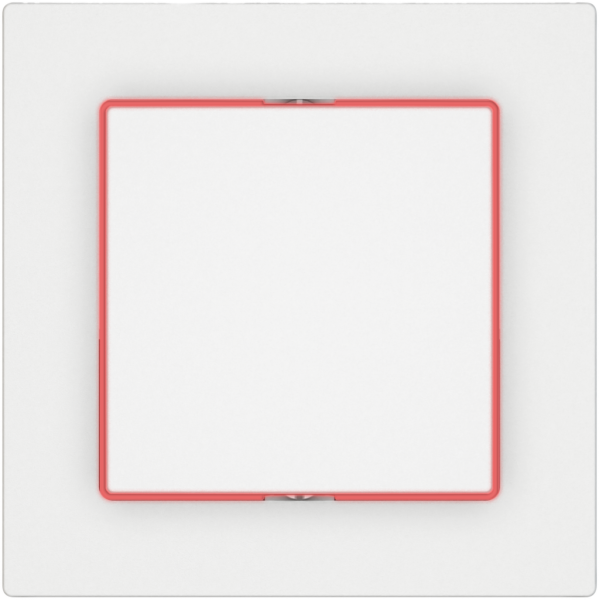 Interruttore a pulsante luminoso EDIZIO.liv SNAPFIX® 3/1L lent.lat.KS ro bi 