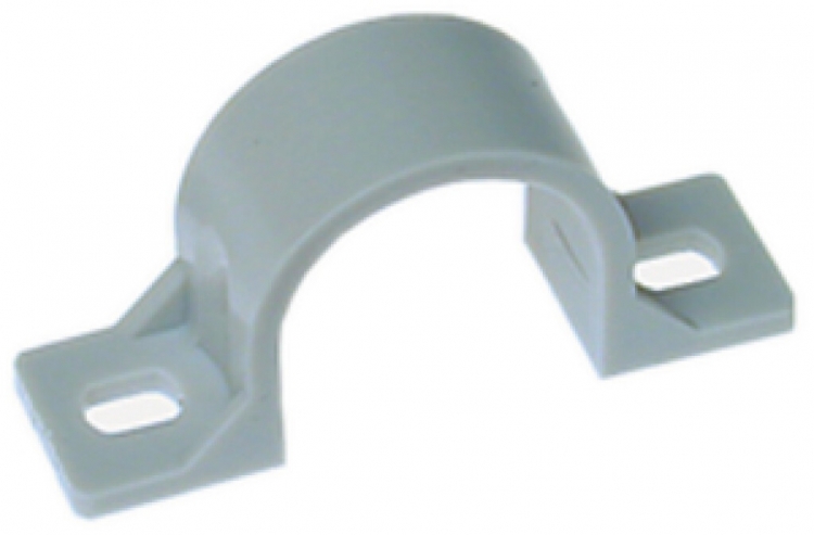 Bride 2 vis PA/GFK M50 gris clair 