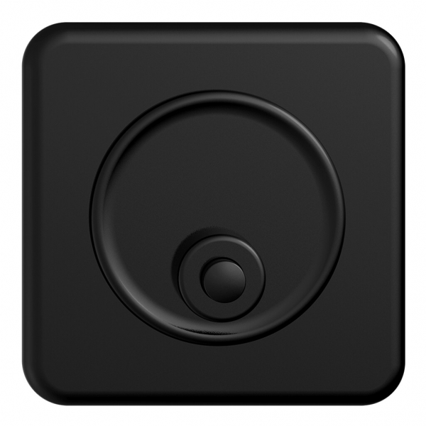 Pulsante suoneria INC STANDARDdue nero con porta-etichetta 