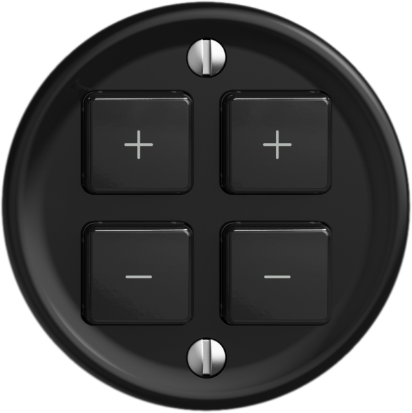 Station sec.variateur STANDARDdue Wiser SNAPFIX® 2 canaux 4 touches no 