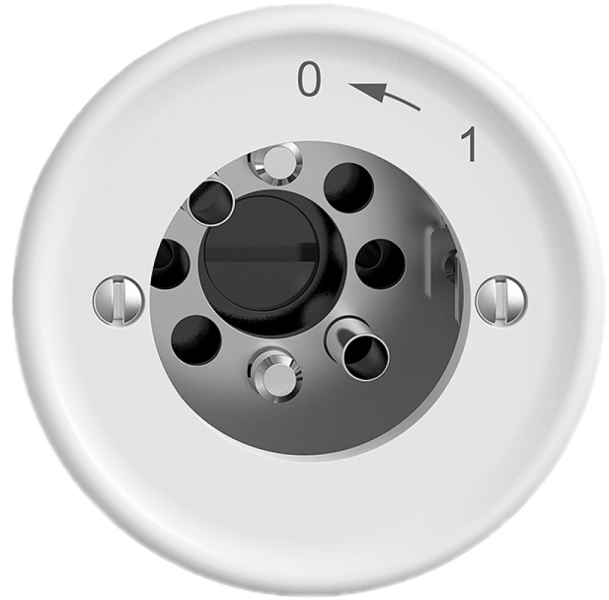 Schwenktaster STANDARDdue SNAPFIX® 0<-1/1P für Schloss ohne Zylinder ws 