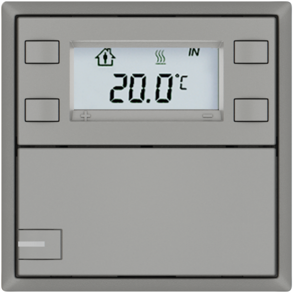 Poussoir RTH EDIZIO.liv SNAPFIX® a.RGB-LED 1×touche comm.1T grc 