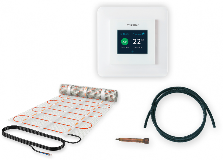 Set rete riscaldante bipolare DSU5-600 incl. sonda, termostato, 3 m² 