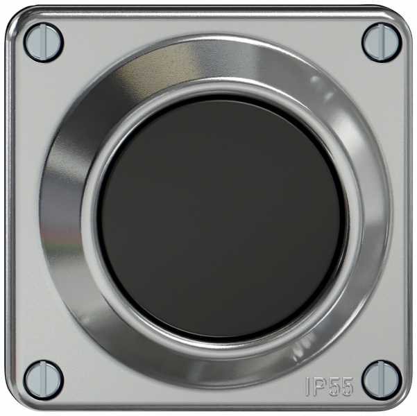 Oberteil ELEMENT SNAPFIX® Schalter/Taster alu 