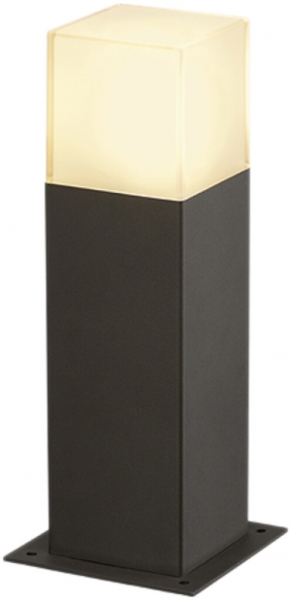 Lampada da terra SLV GRAFIT, E27 11W IP44 antracite/bianco 