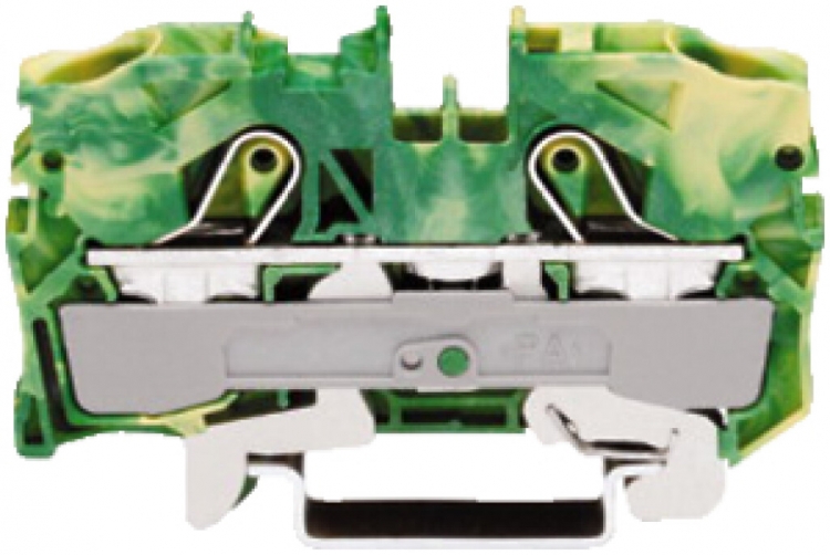 Morsetto di passaggio WAGO TOPJOB S 10mm² 2L verde/giallo ser.2010 