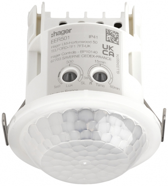 Rilevatore di movimento e di presenza INC Hager 360° Mini 10m Ø KNX 