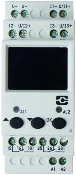 Sorvegl. corrente AMD ComatReleco 2C, 3 fasi, 5A, 110…240VAC 