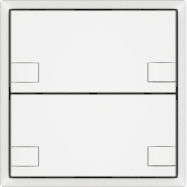 Pulsante universale EDIZIO.liv UNI SNAPFIX® 5…48V s.LED 2× com.2T bi 