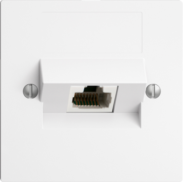 Inserto per presa di raccordo INC 1×RJ45/u 4P ITplus EDIZIOdue bianco 