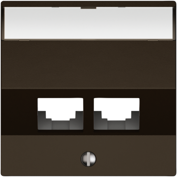 Kit di montaggio EDIZIO.liv EASYNET S-One SNAPFIX® inclinato per 2×RJ45 ma 