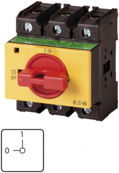 Interrupteur rotatif INC ETN 63A 3L 