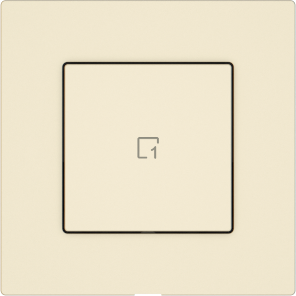 Poussoir scènes EDIZIO.liv Wiser SNAPFIX® 1 scène 1 touche cr 