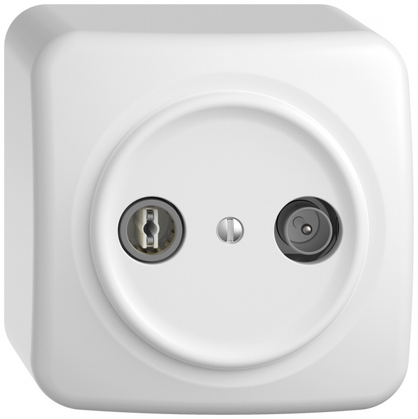 Prise antenne AP TV-R STANDARDdue SNAPFIX® prise de passage 11dB bc 