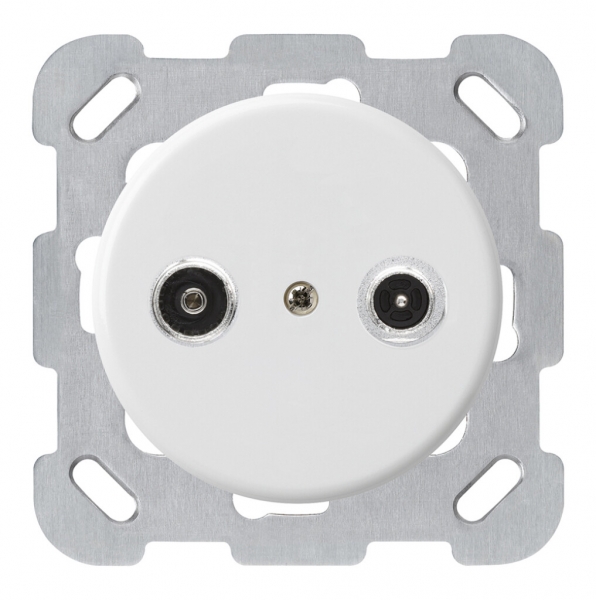 Prise d'antenne ENC basico TV-R montage B 14dB 2GHz blanc 