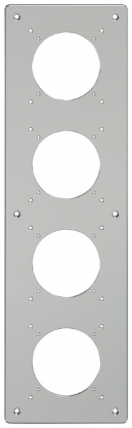 Plaque de montage ELEMENT SNAPFIX® 4×1 vertical 125×425mm aluminium 