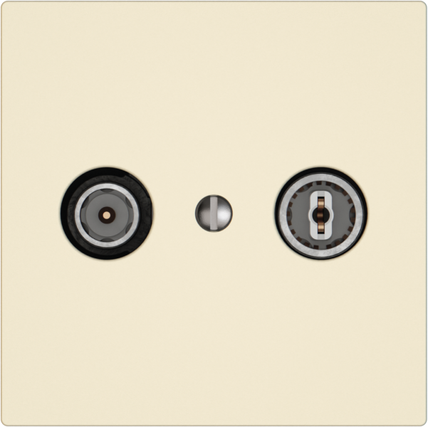 Prise antenne TV-R EDIZIO.liv SNAPFIX® prise de passage 15dB cr 