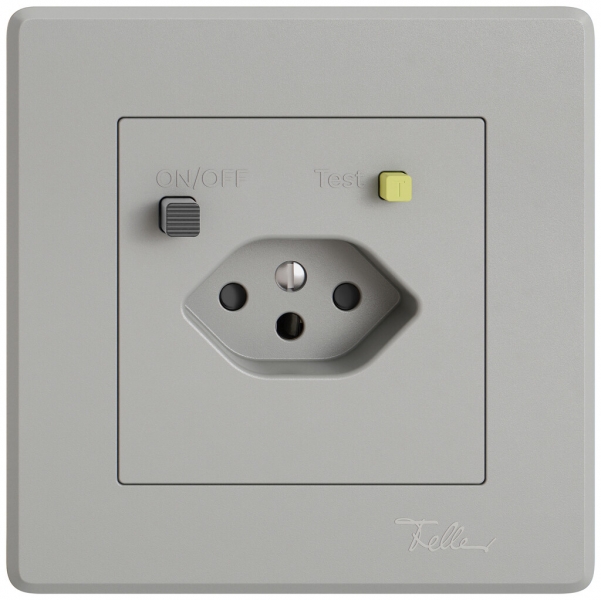 Prise FI ENC EDIZIO.liv  1×T13 avec shutter grc 