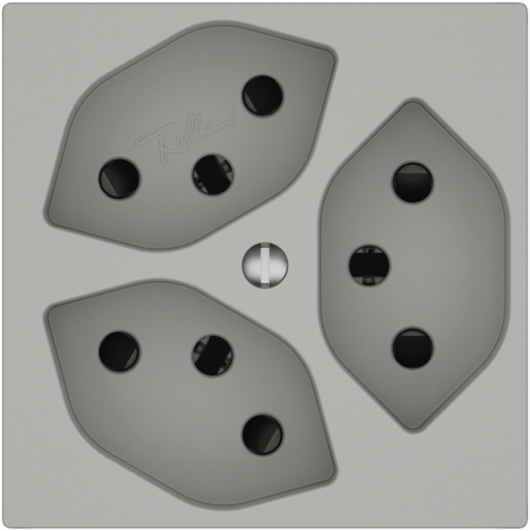 Prise EDIZIO.liv SNAPFIX® 3×T13 avec shutter grc 