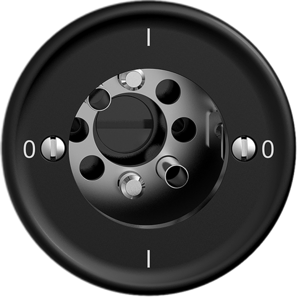 Interrupteur rotatif STANDARDdue SNAPFIX® interrupteur 0/2L s.cylindre no 