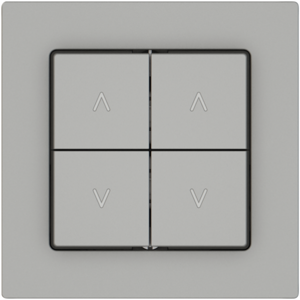Pulsante per tapparelle EDIZIO.liv SNAPFIX® 10A 250V 4 tasto 2 canali grc 