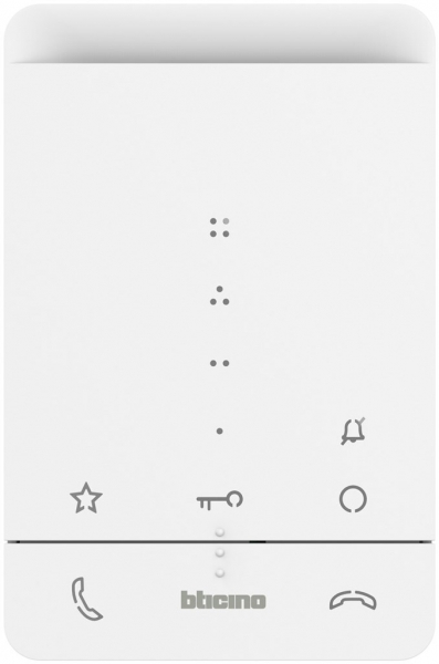 Poste intérieur audio Bticino CLASSE 100 A16E, 2 fils, blanc 