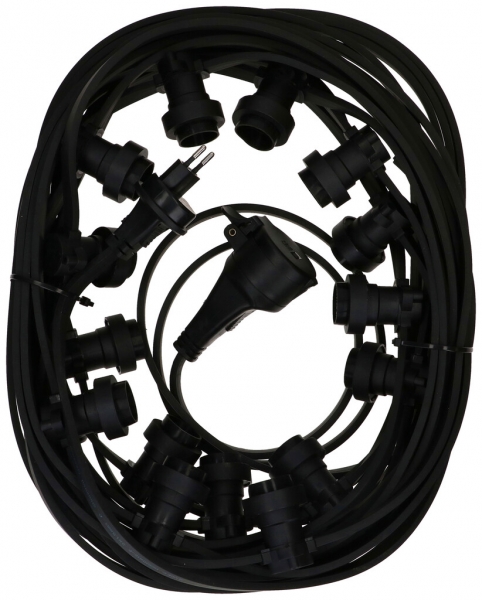 Lichterkette MH ILLU5X13 230V 2300W 15×E27 16.5m IP44 sz 