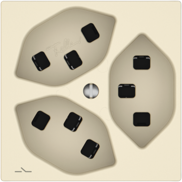 Presa EDIZIO.liv SNAPFIX® 3×T23 1×S cr 