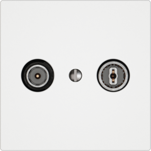 Presa antenna TV-R EDIZIO.liv SNAPFIX® presa di passaggio 23dB bi 