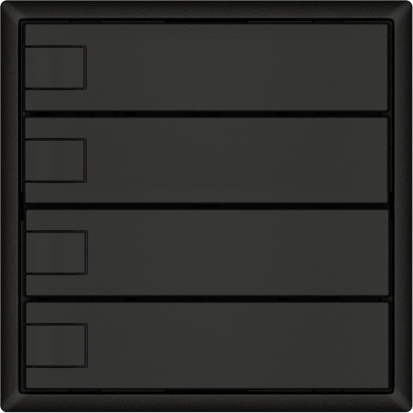 Pulsante universale EDIZIO.liv UNI SNAPFIX® 5…48V s.LED 4× com.1T ne 