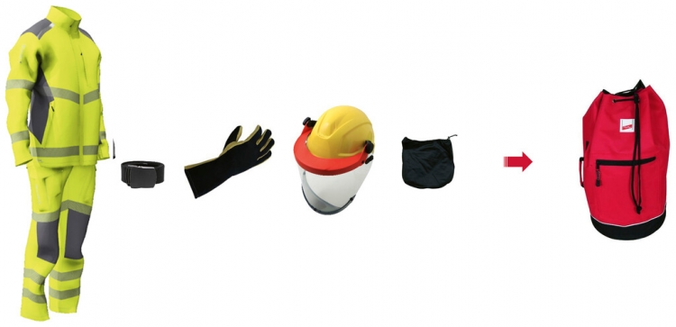 Kit EPI pour électricien, DEHNcare, taille L, Outdoor, APC 2 