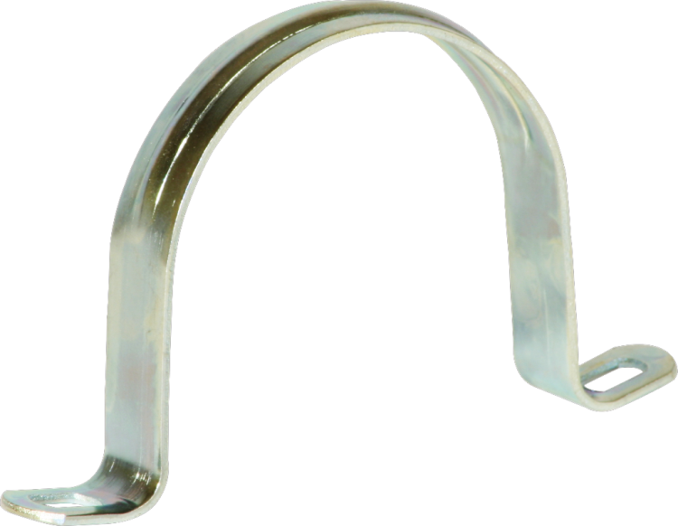 Bride acier 2 vis M63 zing. 