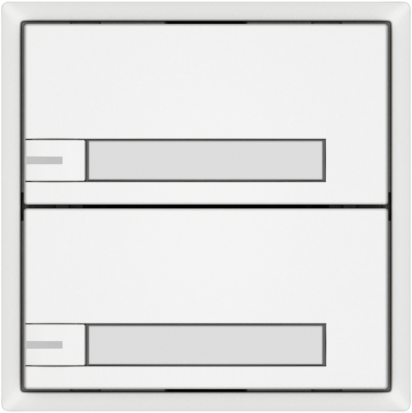 Poussoir KNX RGB EDIZIO.liv SNAPFIX® capteur temp.RGB-LED étiqu.2×com.1T bc 