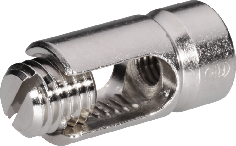 Support de fil Flury AV 20, Cu nickelé pour fil, conducteur Ø6…8mm 