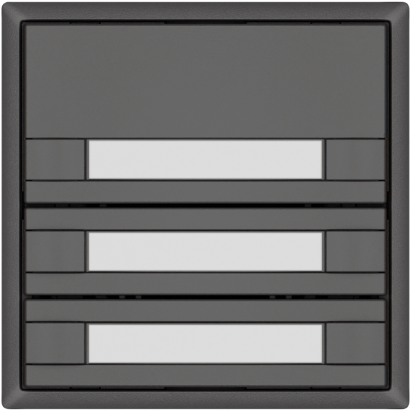 Poussoir KNX RGB EDIZIO.liv SNAPFIX® capteur temp.s.LED étiqu.3× comm.2T grf 