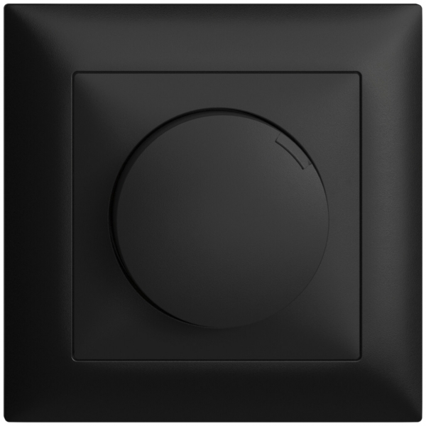 Variateur ENC EDIZIOdue 20…600W coupure de phase descendante noir 