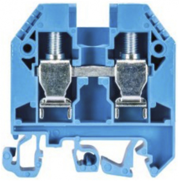 Borne de passage joignable WKN 1.5…10mm² 57A 1000V 2×vis 1 ét.rail TH35/G32 blc 