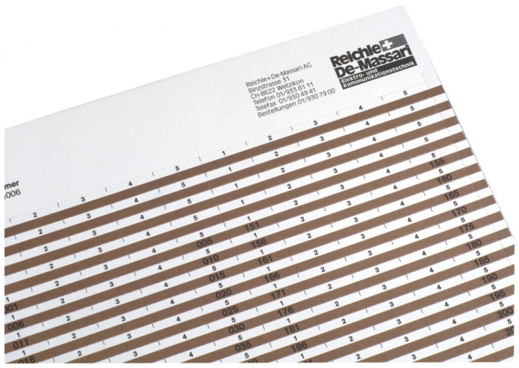 Striscia indicatrice R&M VS Modular 1…300 arancione 