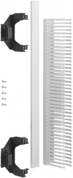 Canal de câblage Hager univers N 2 travées 78×31mm 2 pièces 