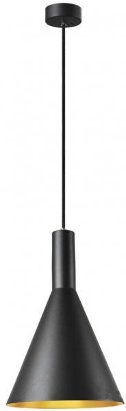 Luminaire suspendu SLV PHELIA 280 E27 23W Ø280×420mm noir/or 