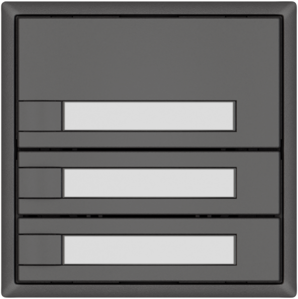 Poussoir KNX RGB EDIZIO.liv SNAPFIX® capteur temp.s.LED étiqu.3× comm.1T grf 