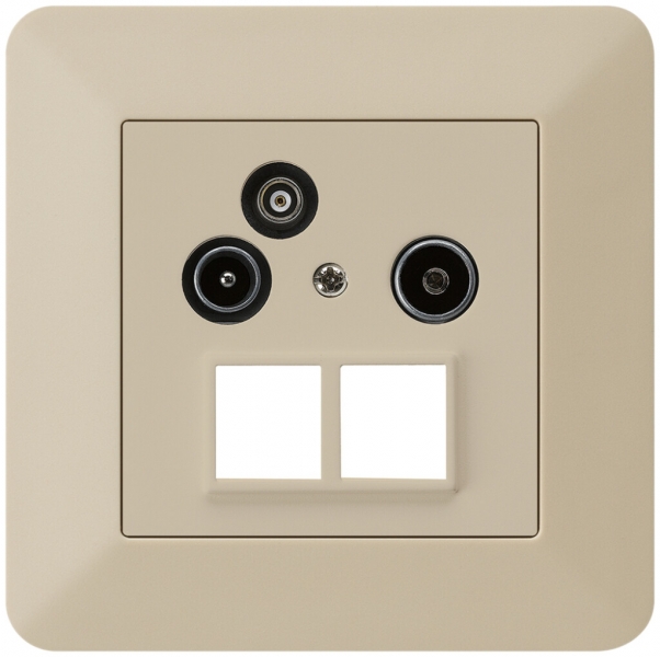 Prise pour antenne ENC R/TV/données kallysto.trend HMS 2GHz 19db beige 