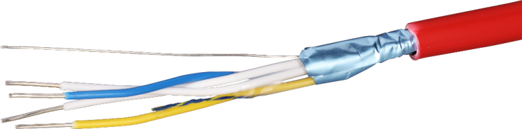 Câble détection incendie G51 2x2x0,8mm blindé s.halog. Une longueur