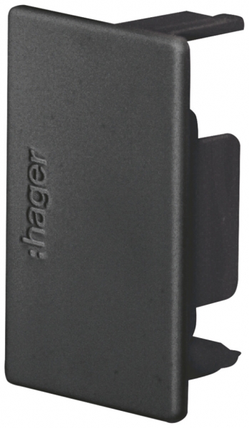 Pezzo finale Hager tehalit.LF 45×30mm nero IP30 