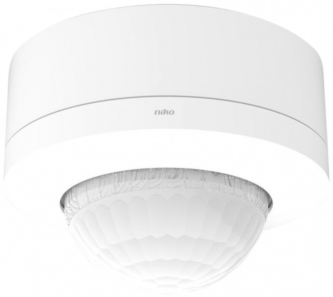 Rilevatore di movimento AP Niko M48HC 360° Master DALI 18…53m IP54 bianco 